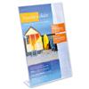 Slanted Sign Holder Side-loading A4 Clear