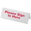 Seminar Sign Holder Tent Shaped A4 Clear