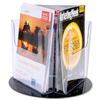 Revolving Leaflet Holder Carousel 3 x A4 Pockets Clear