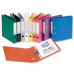 Emgee Mini Lever Arch File PVC 50mm Spine A4 Assorted Ref 660109 [Pack 10] - Item image