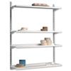 Trexus Top Shelf Shelving Unit System 4 Shelves Wall-mounted W1000xD270xH1524mm Metal Trexus Top Shelf Shelving Unit System 4 Shelves Wall-mounted W1000xD270xH1524mm Metal