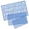 Stencil Pack of of Letters Numbers and £/p Symbols 10mm 20mm 30mm