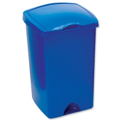 Addis Lift-up Top Bin Composite Plastic W340xD380xH590mm 48 Litres Blue Ref 9715