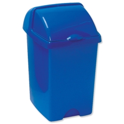 Addis Roll Top Bin Composite Plastic W280xD310xH460mm 24 Litres Blue Ref 9716