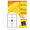 Avery White Copier Labels 8 per Sheet 105x74mm White - 3427