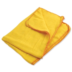 Robinson Young Yellow Dusters 100 per Cent Cotton 500x350mm Ref 0318 [Pack 10]