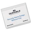 Durable Name Badges Security Without Clip 60x90mm [Pack 20] - 813519