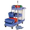 Numatic VersaClean Janitors Trolley 2x 22L Buckets Vertical Press W1310xD550xH1070mm Ref VCN1604 &BK2