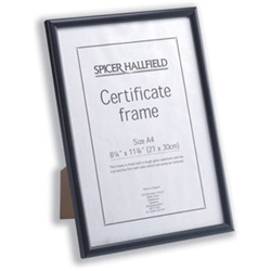 Hallfield 700 Certificate or Photo Frame Black 297x210mm - Item image