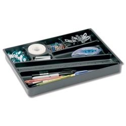 Durable Catch-All Insert Drawer Plastic Black Ref 1712004060