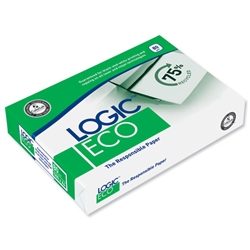 EP4/Logic Copier Paper Recycled Ream-Wrapped 80gsm A4 White Ref 83502 [5 x 500 Sheets]