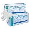 Safety First-Aid Latex Gloves Disposable Medium [Pack 100] - Q2143T
