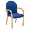 Trexus Visitor Armchair Wood Upholstered Stackable Back H440mm Seat