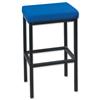 Trexus High Stool Upholstered Seat W410xD410xH700mm Blue - PS4043