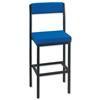 Trexus High Stool with Upholstered Backrest and Seat W410xD410xH700mm