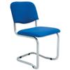 Trexus Cantilever Chair Upholstered Stackable Silver Frame Seat