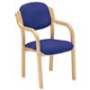 Trexus Armchair Wood Upholstered Stackable Seat W460xD480xH480mm Blue