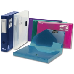 Snopake DocBox Box File with Push Lock 60mm Spine A4 Clear Ref 12871 - Price Offer - Item image