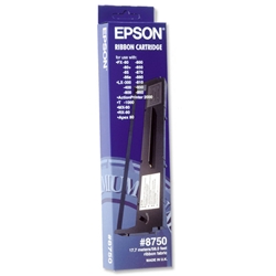 Epson Ribbon Cassette Fabric Nylon Black [for MX FX RX80 FX85 800 850 LX300 400] Ref S015019