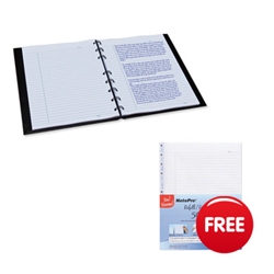 Blueline Notepro Wirebound Notebook A4 Black Ref A4.81 - FREE A4 Refill Pad