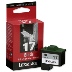 Lexmark No.17 Inkjet Cartridge Page Life 205pp Black Ref 10NX217E