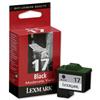 Lexmark Inkjet Cartridge No.17 Moderate Use Black Ref 10NX217E