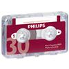 Philips Mini Cassette Dictation 30 Minutes Total 15 [Pack 10] - 0005