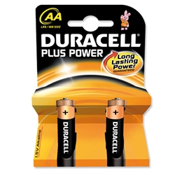 Duracell Plus Battery Alkaline 1.5V AA Ref 81275181 [Pack 2]
