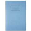 Silvine Exercise Book Plain 75gsm 80 Pages A4 Blue Ref EX114 [Pack 10]