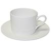 Tea Set Fine Bone China 6 Cups 6 Saucers White