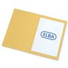 Elba Square Cut Folder Recycled Mediumweight 250gsm Foolscap Yellow Ref 100090213 [Pack 100]