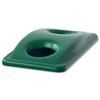 Rubbermaid Slim Jim Lid for Bottle Recycling 60L Green - 2692-88-GRN