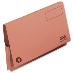 Elba Document Wallet Full Flap 285gsm Capacity 32mm Foolscap Orange Ref 100090255 [Pack 50] - Item image
