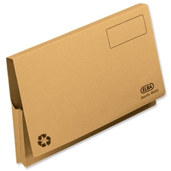 Elba Document Wallet Full Flap 285gsm Capacity 32mm Foolscap Yellow Ref 100090258 [Pack 50]