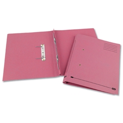 Elba Spirosort Transfer Spring File Recycled 315gsm 35mm Foolscap Pink Ref 100090162 [Pack 25]