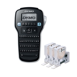 Dymo LabelManager 160 Desktop Label Maker Ref S0784440  & 3 D1 Tapes Black on White - Price Offer - Item image