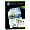 HP No. 920XL Officejet Pack Colour Inkjet Cartridge & Paper - CH081AE