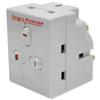Eurosonic 3 Way Switched Surge Protector Plug Adaptor - ES531