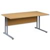 Sonix Style Cantilever Desk Rectangular W1200xD800xH725mm Oak - 100882