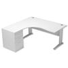 Sonix Premier Radial Desk Left Hand with 600mm Desk-High - 100922