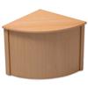 Trexus Reception Corner Desk W800xD800xH740mm Beech - 101133