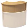 Trexus Reception Corner Desk Riser W800xD300xH370mm Beech - 101134
