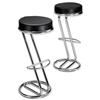 Trexus Zeta Stool Chrome Frame and Leather-Look [Pack 2] - 101150