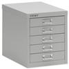 Bisley SoHo Multidrawer Cabinet 5-Drawer H325mm Grey - 101227