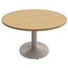Trexus Boardroom Table Round Pillar Legs Dia1200xH725mm Oak - 101324