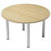 Trexus Boardroom Table Round Post Leg Dia1200xH725mm Maple - 101326