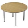 Trexus Boardroom Table Round Post Leg Dia1200xH725mm Oak - 101327