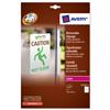 Avery Outdoor Signage Removable Self-Cling 1 per Sheet - L7124-8
