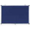Bi-Office Fire Retardant Display Case Glazed Blue - ST350101150