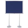 Bi-Office External Display Case Post-Mounted Blue Felt - OMB370207760